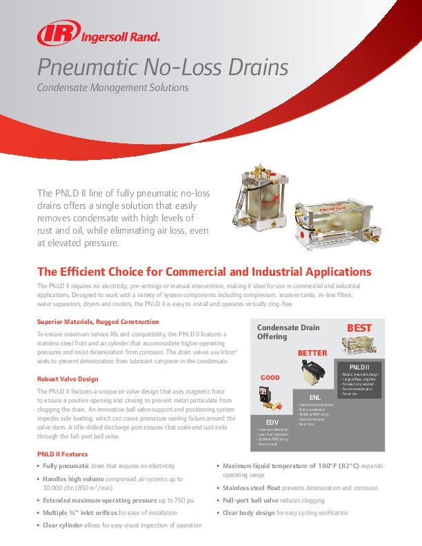 Electronic and Pneumatic Drains Condensate Management Solutions